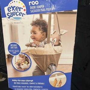 ExerSaucer Door Jumper - Tan